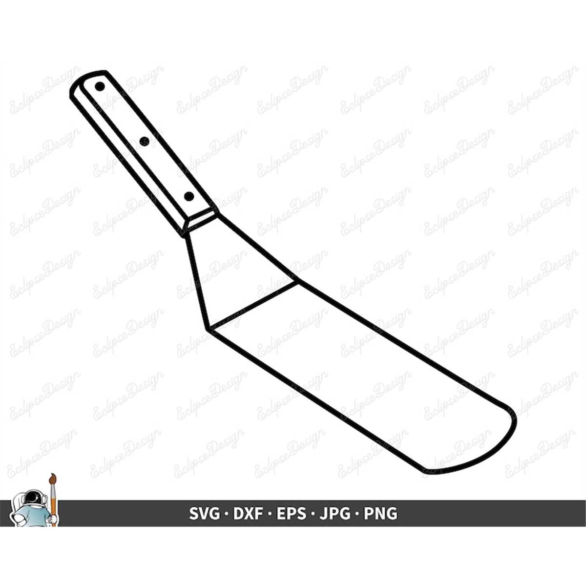 Grilling Spatula BBQ SVG Clip Art Cut File Silhouette dxf e - Inspire ...