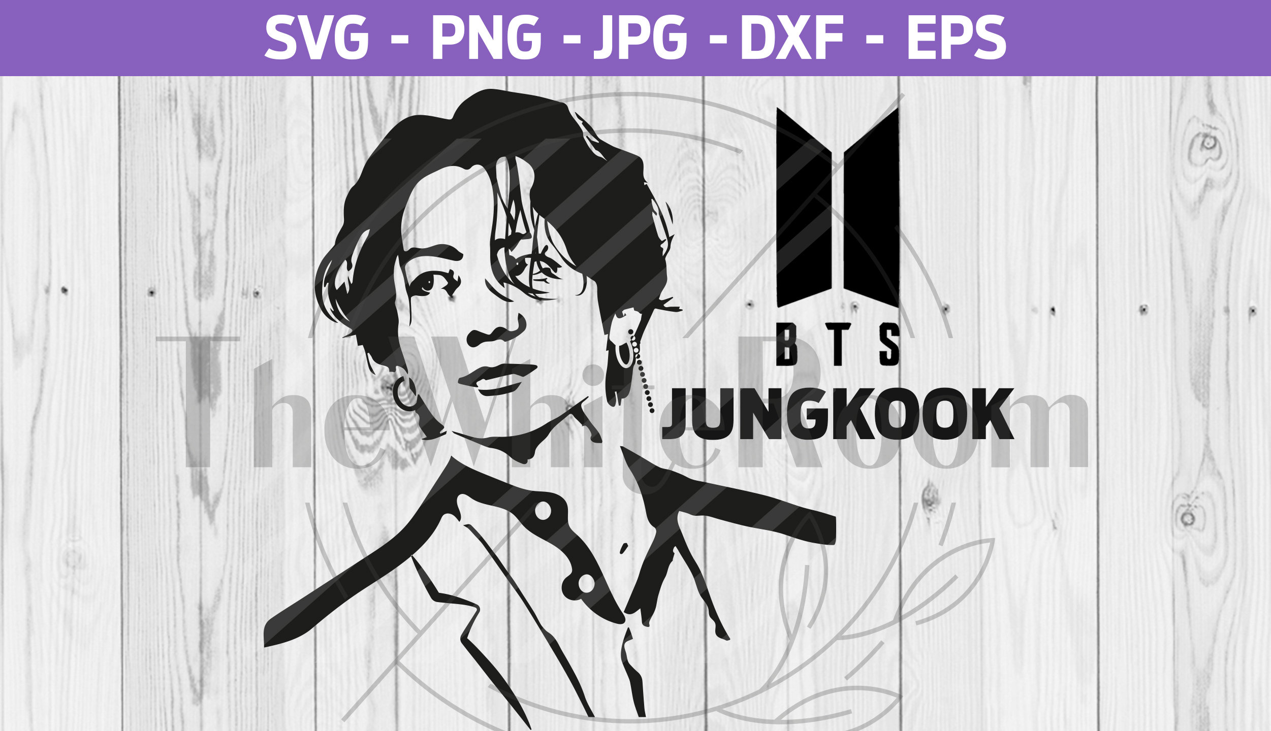 BTS Jungkook SVG - BTS cut file - Bangtan - Instant download | Inspire ...