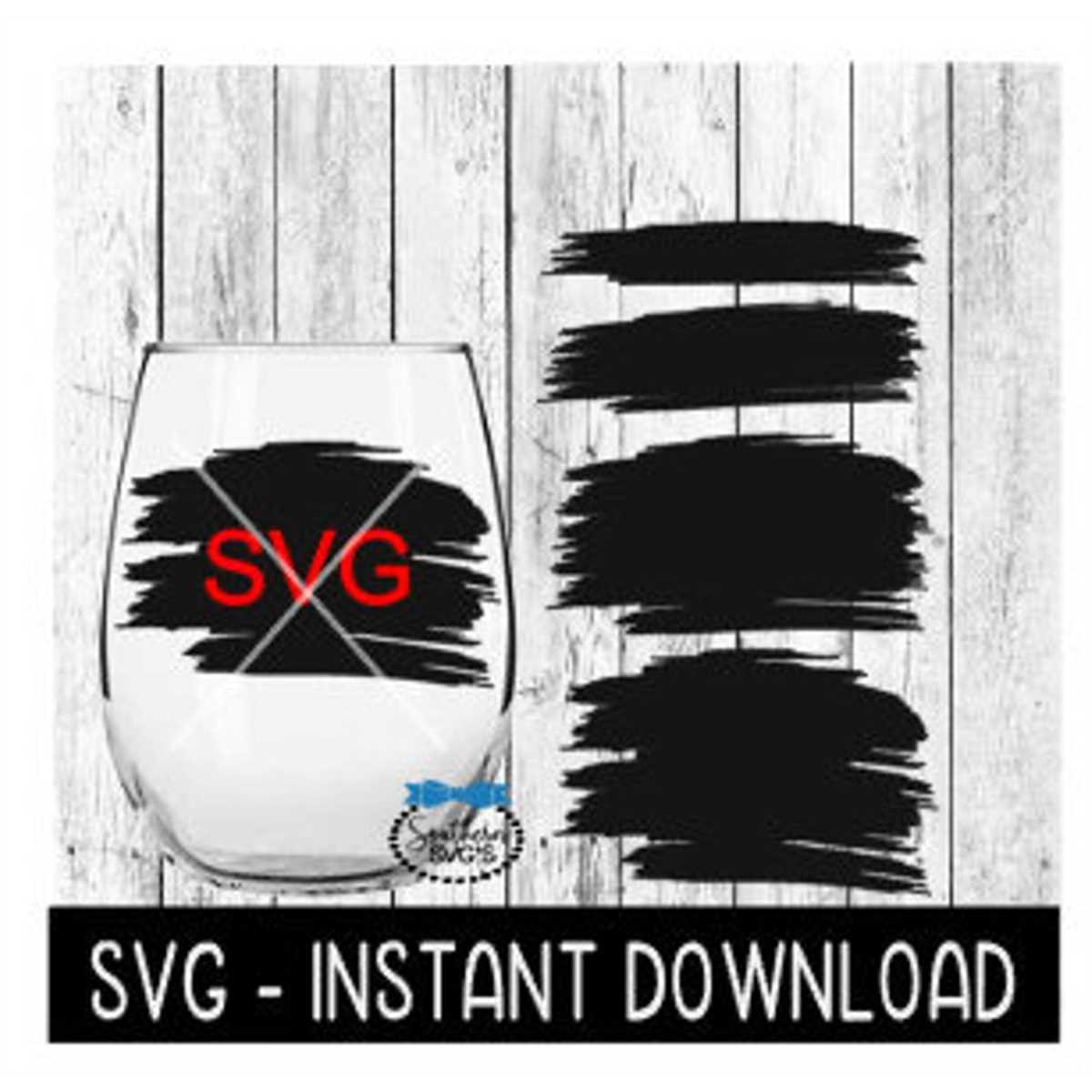 Paint Brush Strokes Template, Paint Brush Strokes SVG File, Inspire Uplift