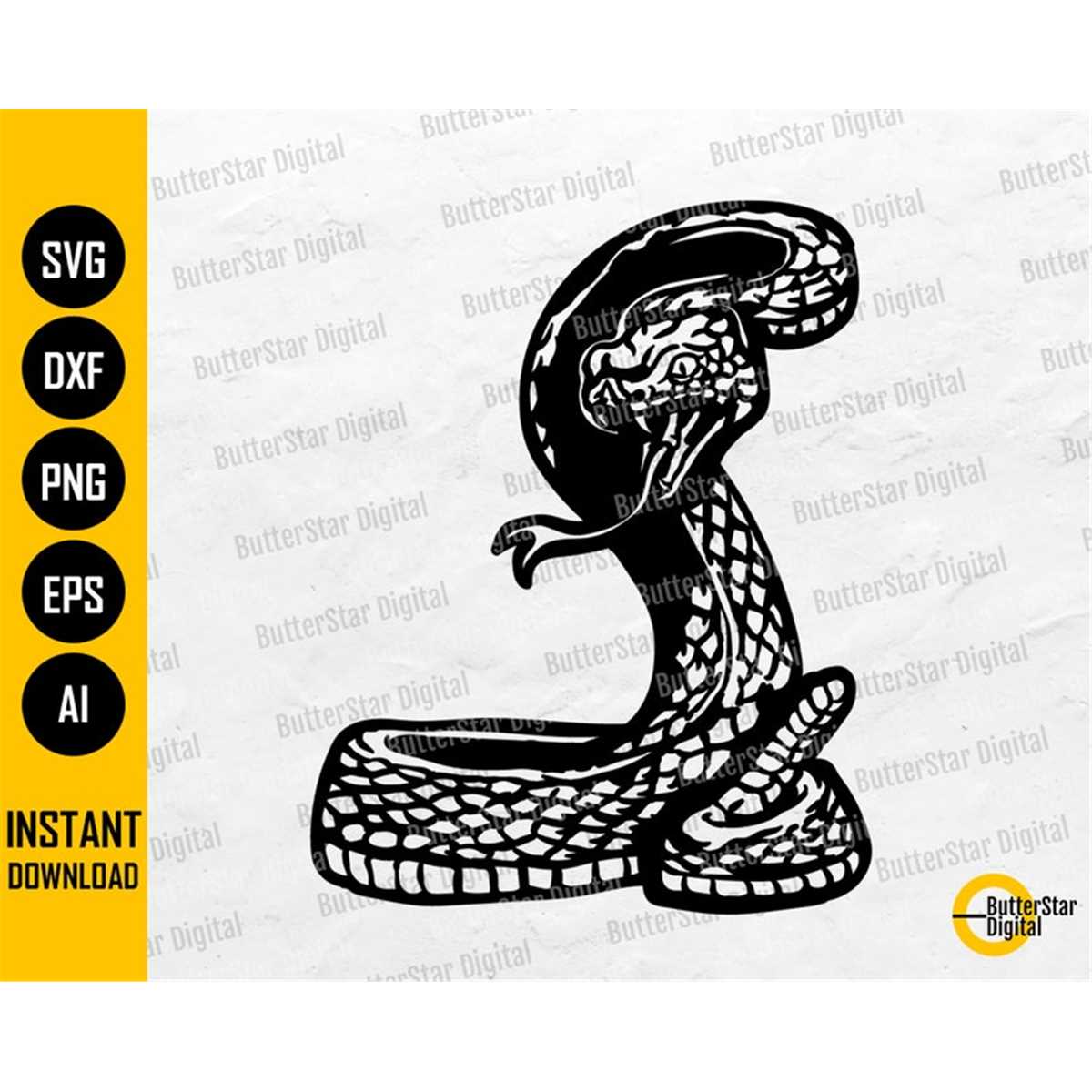Rattlesnake SVG | Snake SVG | Fangs Venomous Venom Slither H - Inspire