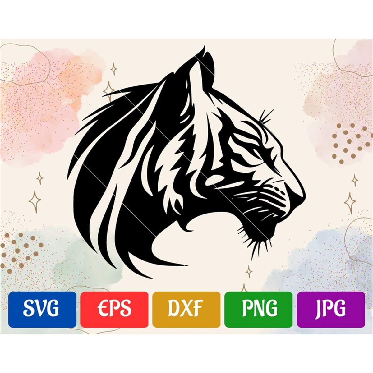 Tiger SVG HighQuality Vector Cut file for Cricut svg Inspire
