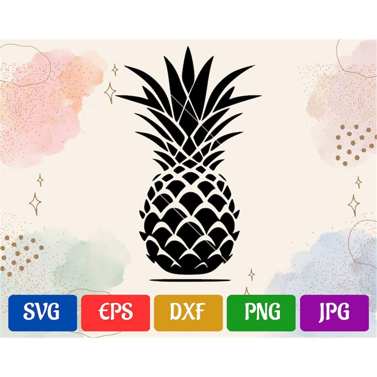 Pineapple SVG HighQuality Vector Cut file for Cricut sv Inspire