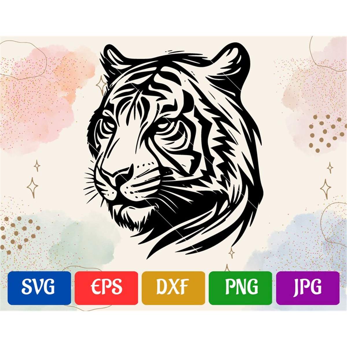 Tiger SVG | High-Quality Vector Cut file for Cricut | svg - - Inspire