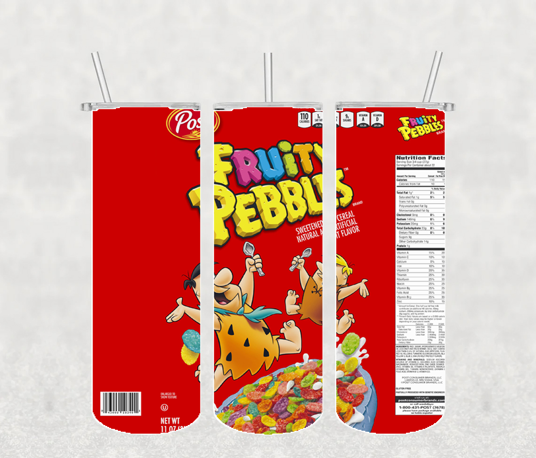 Fruity Pebbles Tumbler Png, Sublimation Tumbler Png,Fruity P Inspire