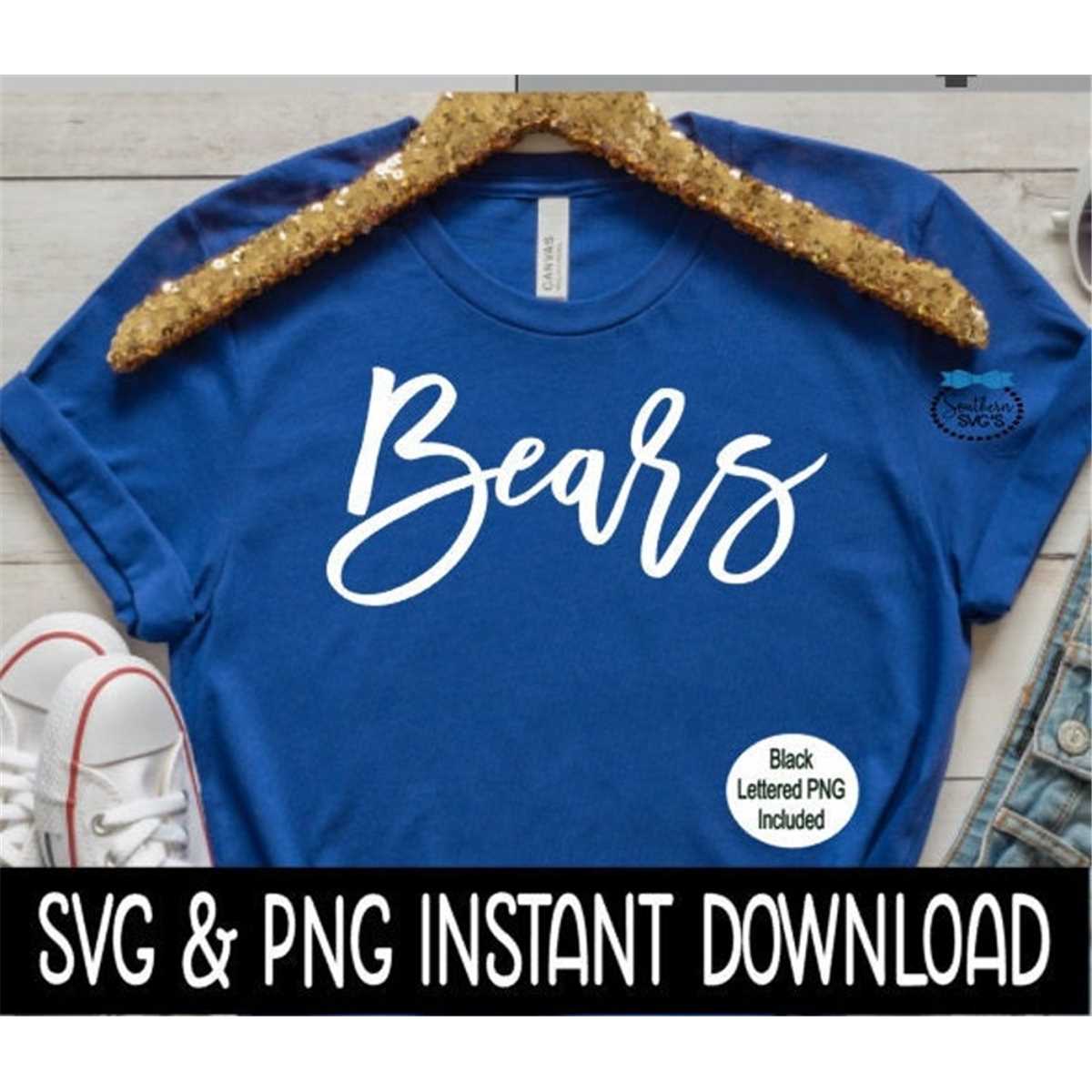 Cheer Mascot SVG, Cheer Mascot PNG, Bears SvG, School Mascot Inspire