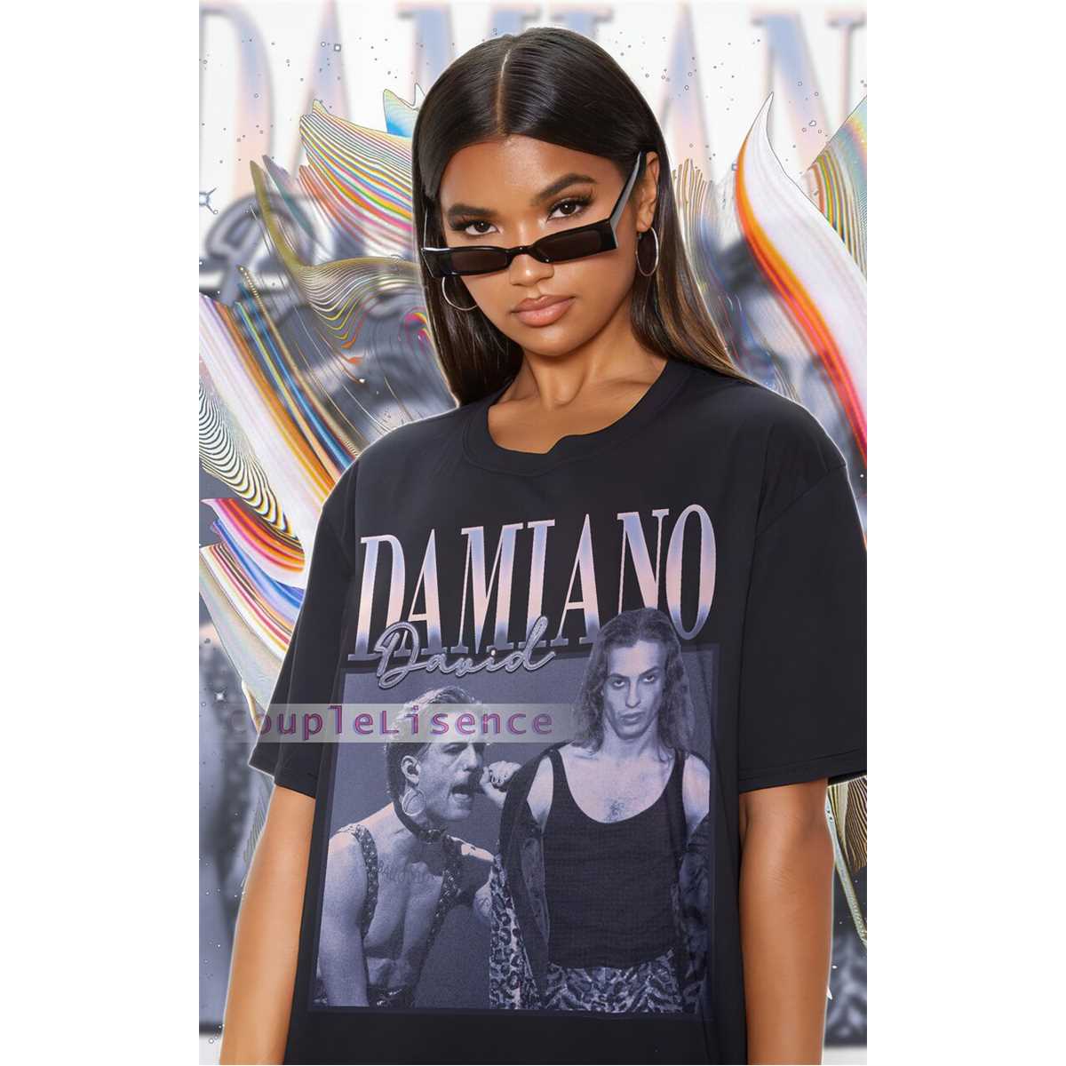 T-shirt Damiano David Unisexe - Style Streetwear - Coton Confort - Printemps-été - Multiple Tailles - 3