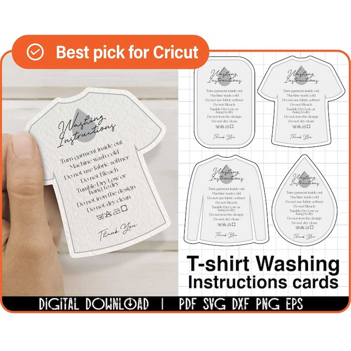 Shirt Care Card SVG Bundle, Care Instruction Card Svg, Cricu | Inspire Uplift shirt-care-card-svg-bundle-care-instruction-card-svg-cricu-inspire-uplift