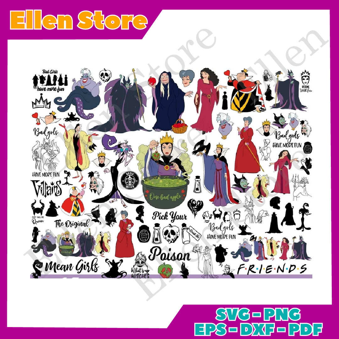 Disney Villains Svg Bundle - Inspire Uplift