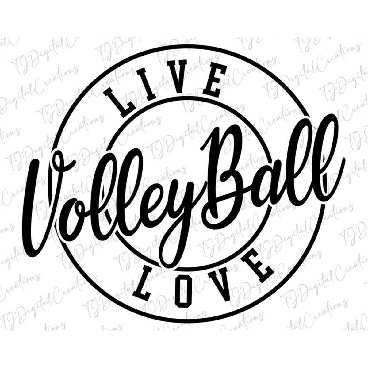 Live Love Volleyball Svg, Volleyball Svg, Volleyball Love Sv Inspire