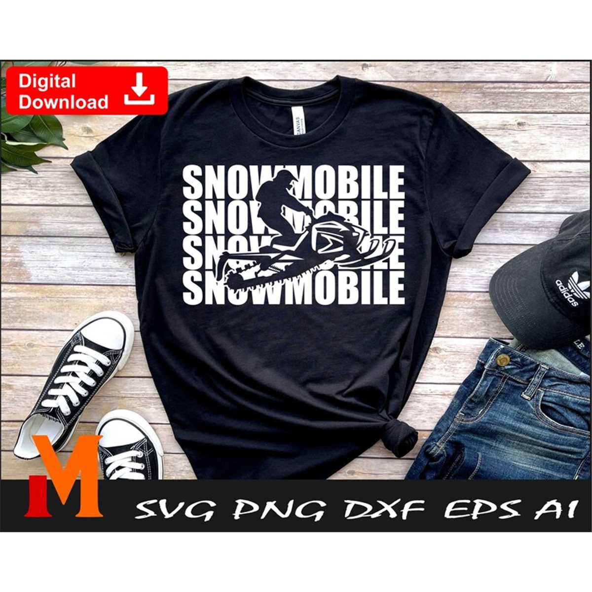 Cool Snowmobile Word, Snowmobile svg, Snowmobile Clipart C Inspire