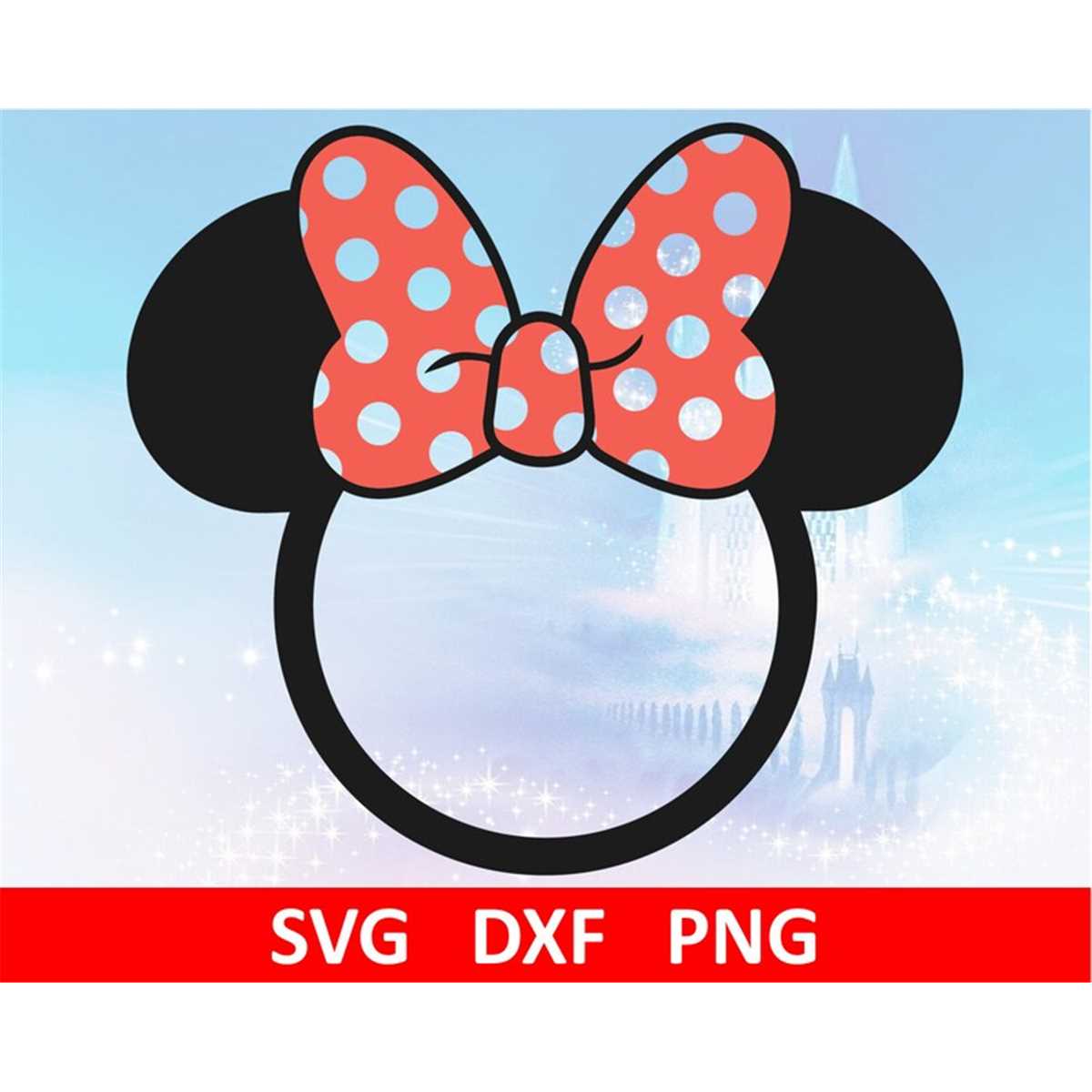 Mouse Monogram Castle Beauty Beast Mickey .svg .dxf .eps .pn - Inspire ...