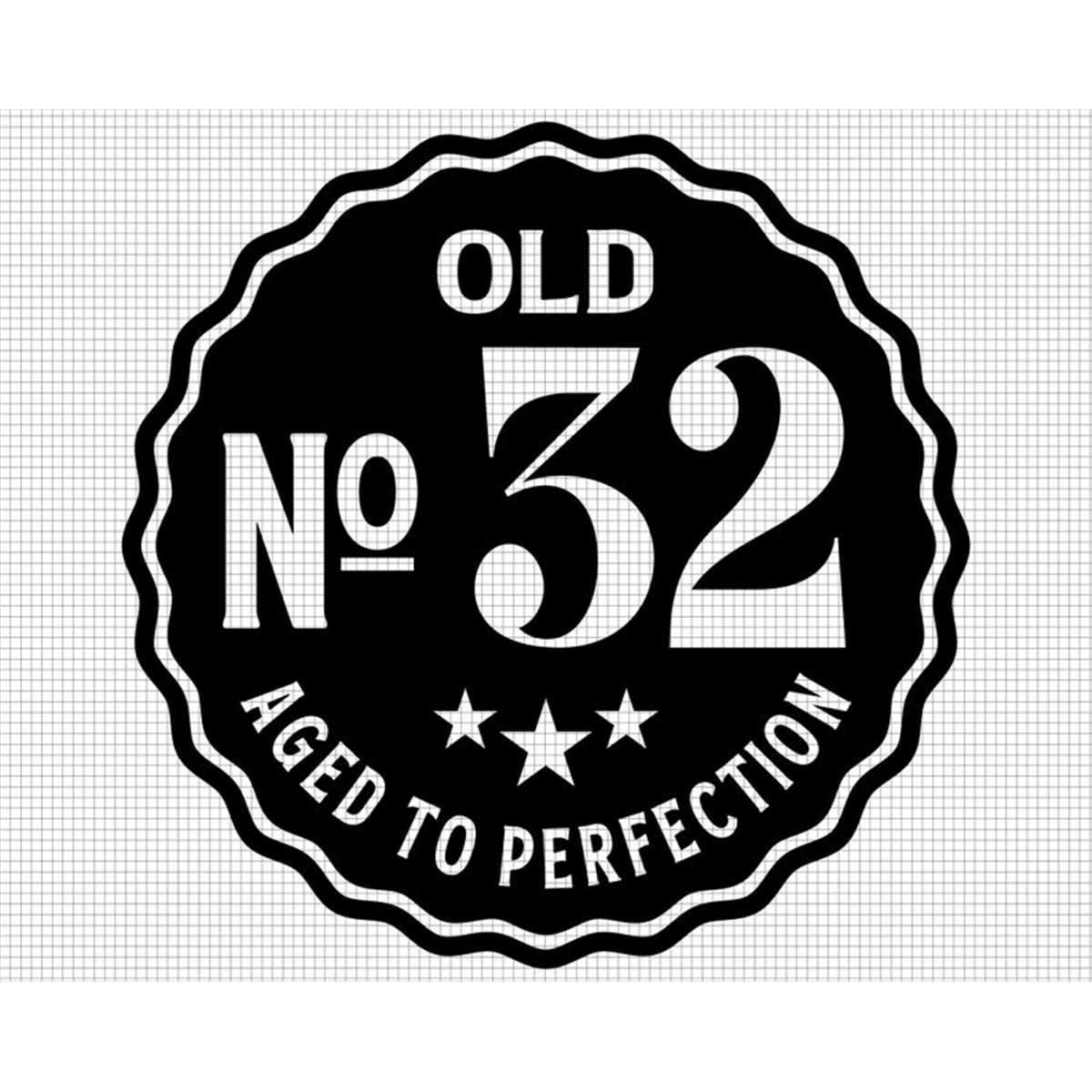Old Number 32 Svg, Aged to Perfection Svg, Digital Download, | Inspire ...