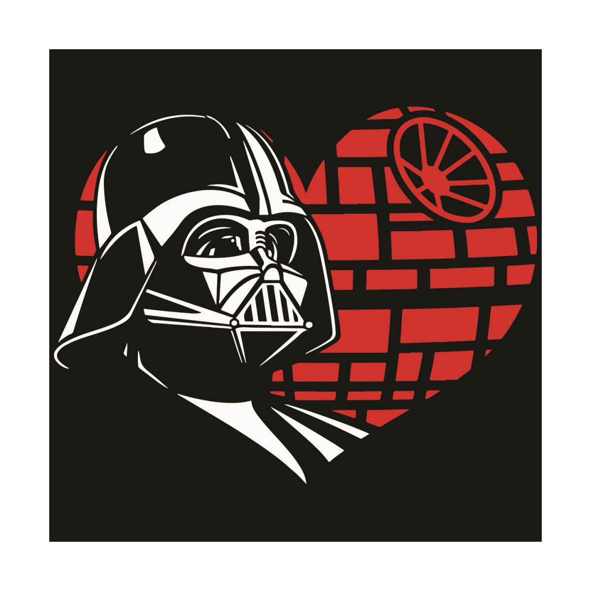 Darth Vader Heart Svg, Valentine Svg,Darth Vader Svg, Heart | Inspire ...