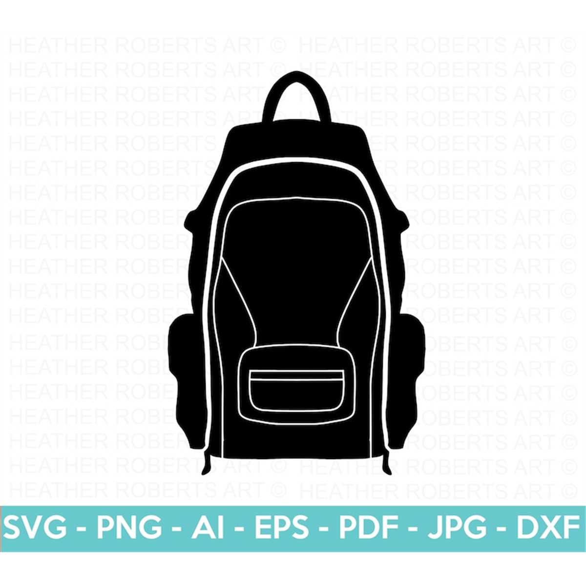 Backpack Silhouette SVG, Backpack SVG, Bag SVG, School Bag s Inspire