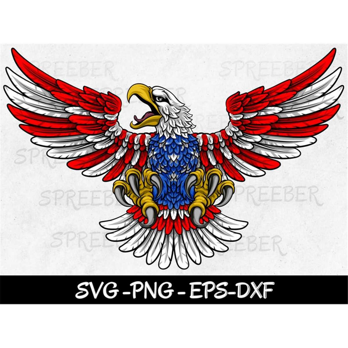 Patriotic Eagle svg, American eagles svg, Flying eagle svg, - Inspire ...