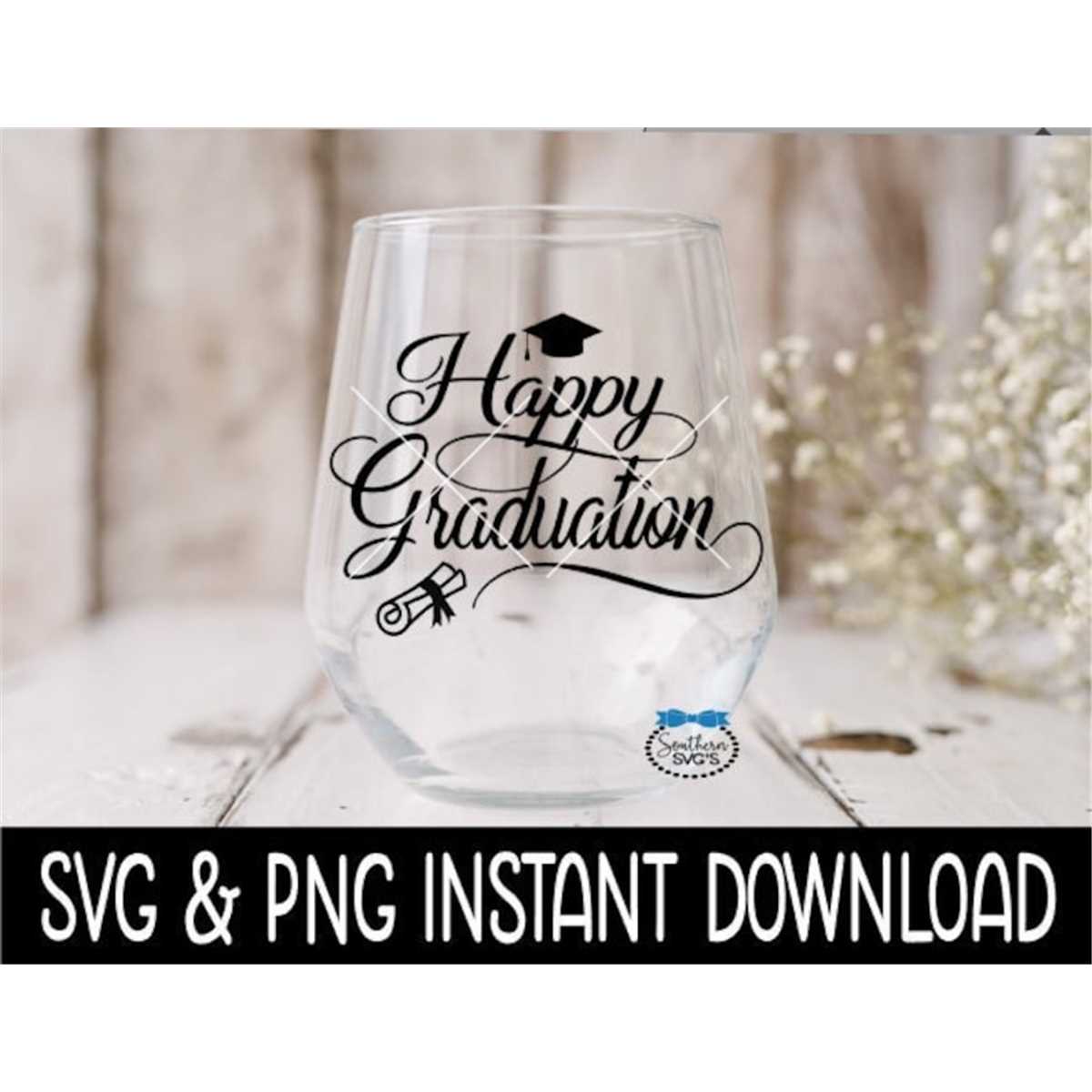 Happy Graduation SVG, Graduation Favors SVG PNG Files, Insta | Inspire ...