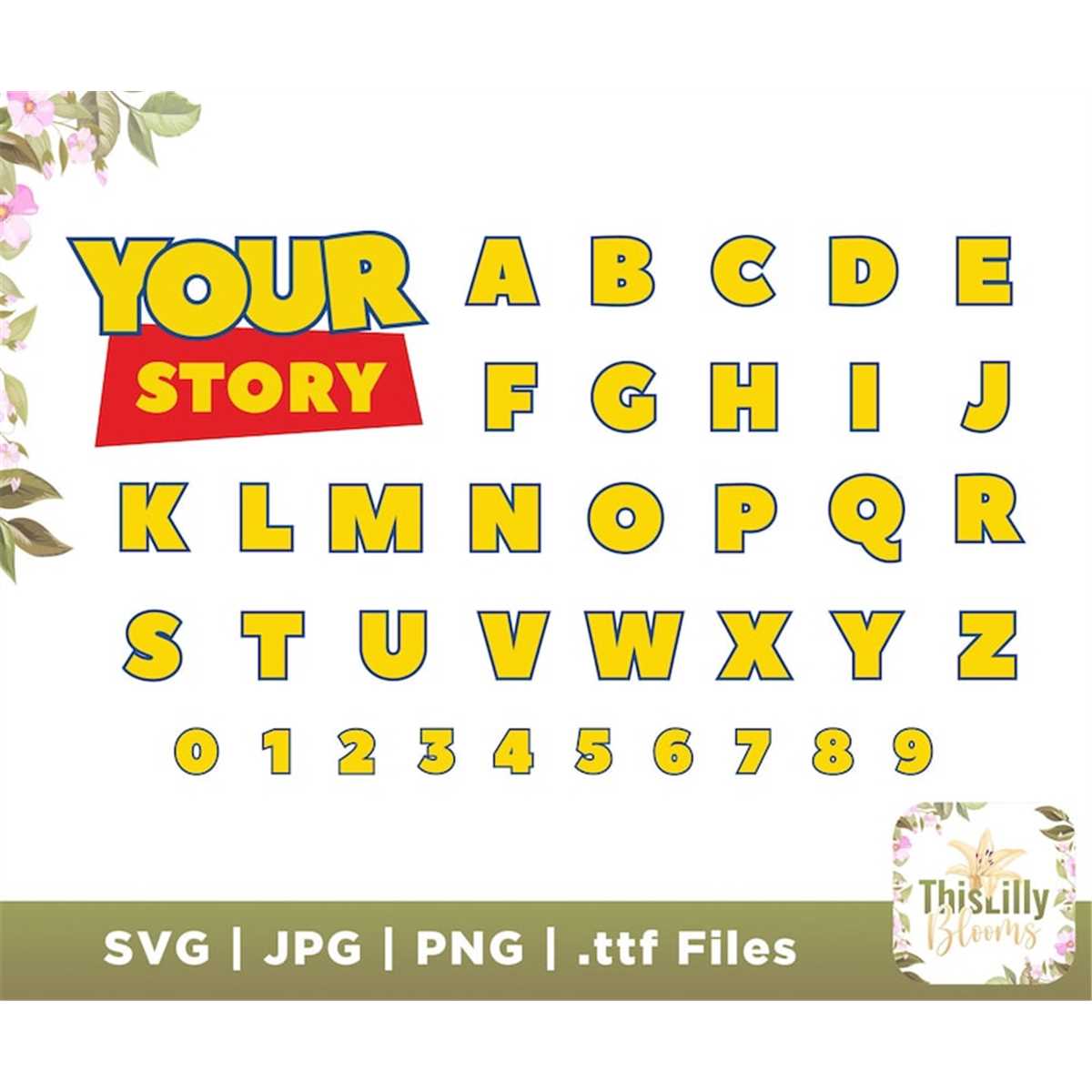 Toy Story Font, Toy story Alphabet png,Bundle, toy story alp | Inspire ...