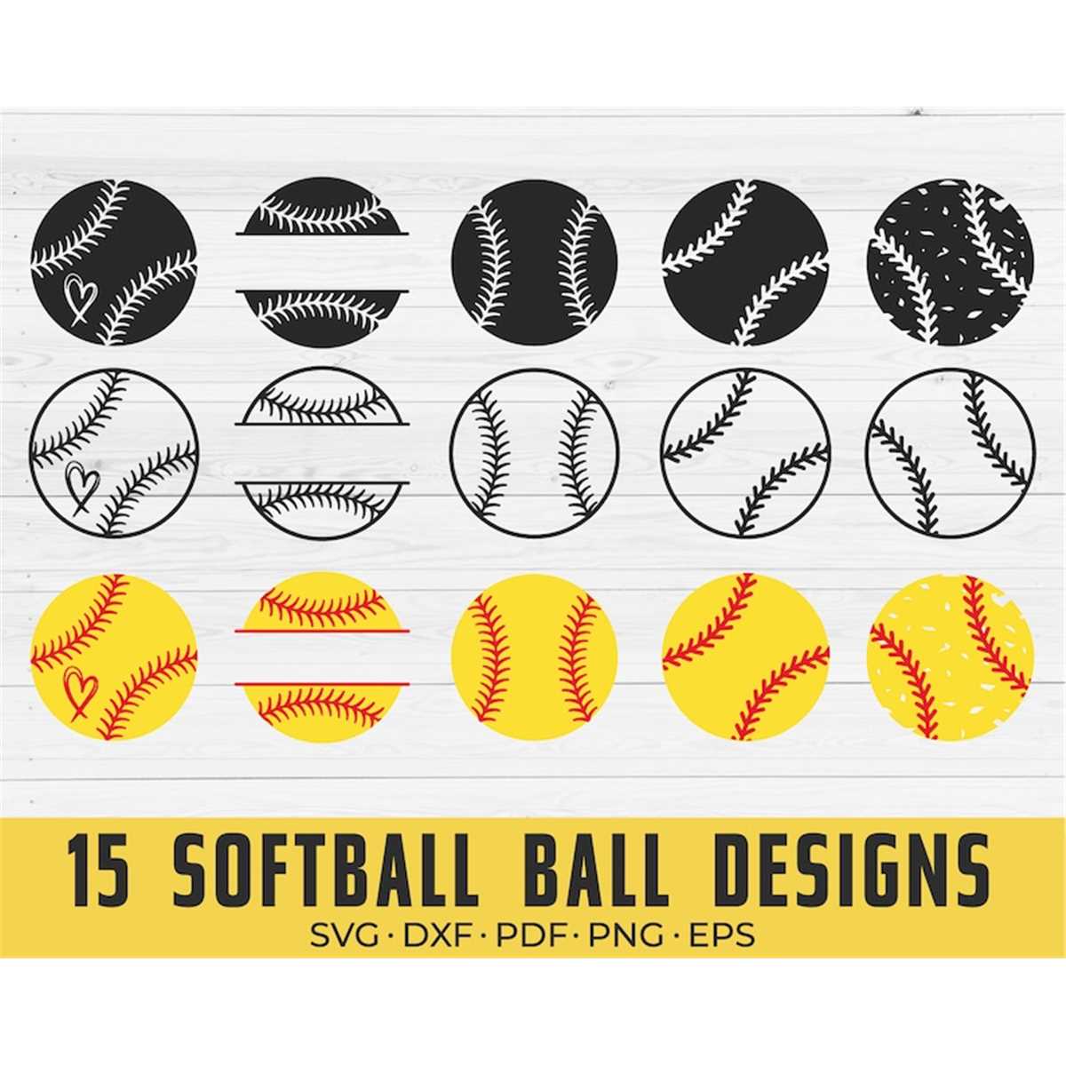 Softball Ball SVG, Softball Stitches svg, Softball svg, Spor - Inspire