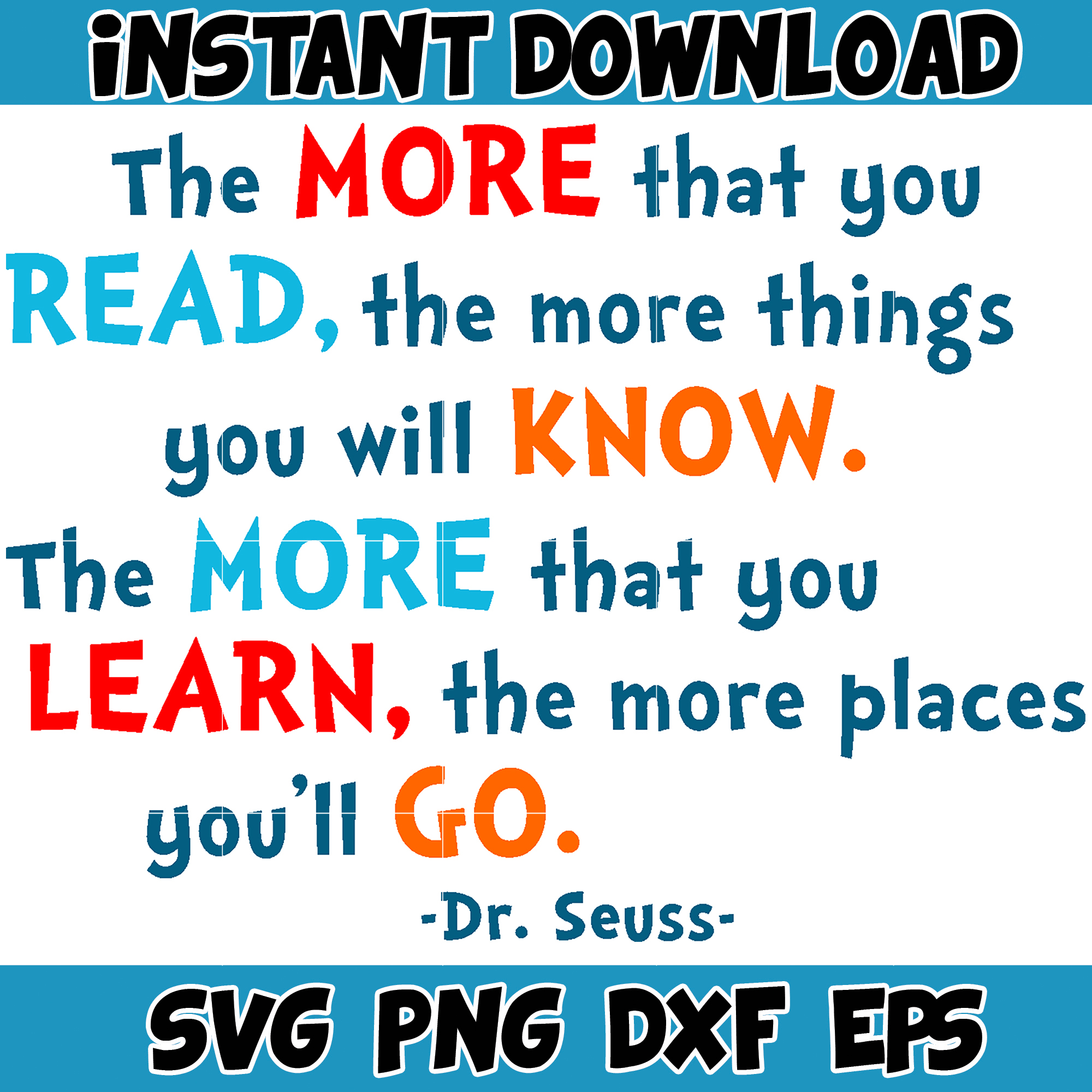 Dr Seuss Svg Layered Item, Dr. Seuss Quotes Cat In The Hat S - Inspire ...