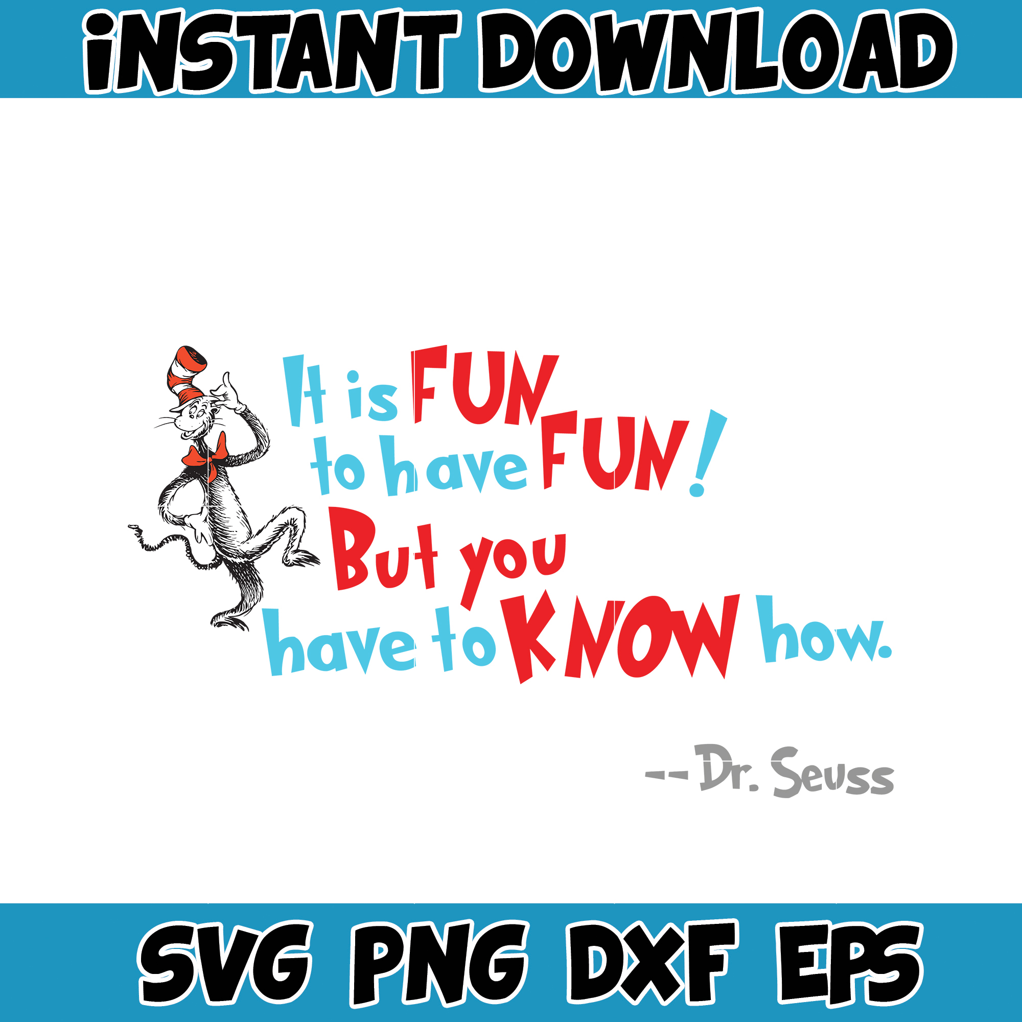 Dr Seuss Svg Layered Item, Dr. Seuss Quotes Cat In The Hat S - Inspire ...