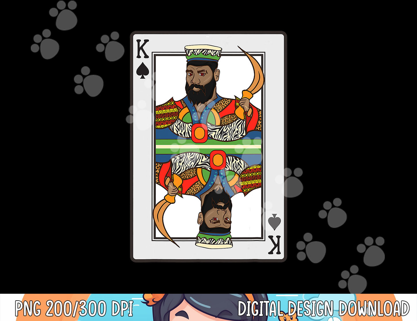 King Spades African American Card Halloween Gift png,sublima Inspire