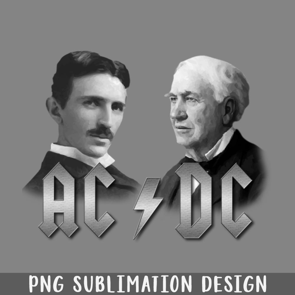 ACDC Tesla vs Edison PNG Download | Inspire Uplift