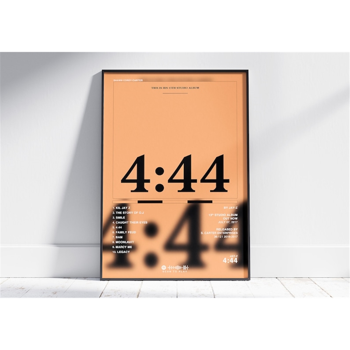 Jay-Z Album Poster | Poster Cover Album 4:44 Jay-Z | Album p | Inspire ...