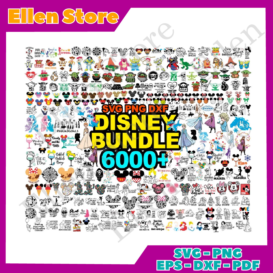 Disney Mega Bundle 6000 Files | Inspire Uplift