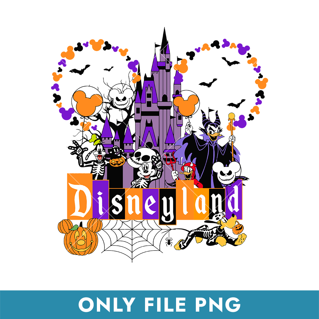 Disneyland Halloween Png, Mickey and Friends Halloween Png, Inspire
