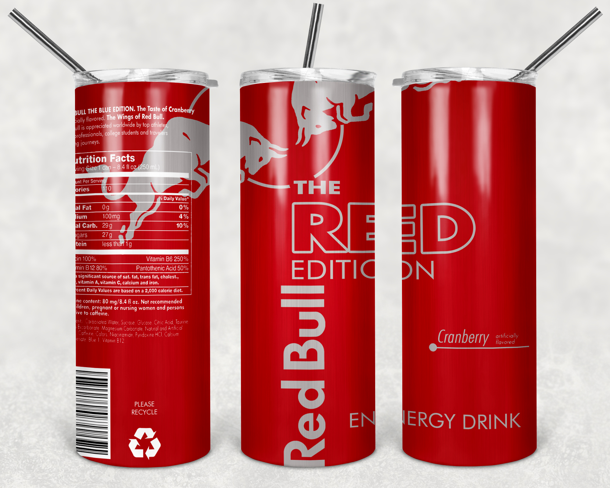 Red Bull Watermelon Tumbler Png, Red Bull Watermelon 20oz Sk Inspire