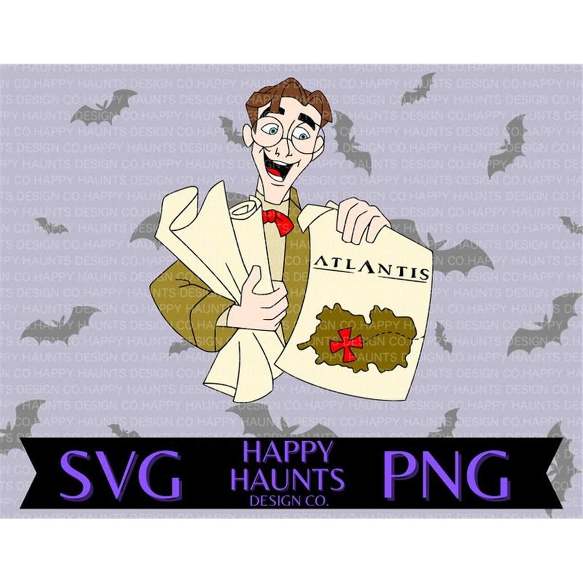 Atlantis map SVG, easy cut file for Cricut, layered by colou | Inspire ...