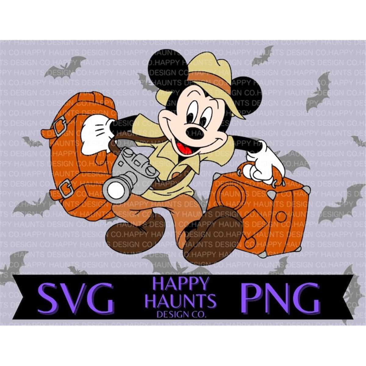 safari Mickey SVG, easy cut file for Cricut, Layered by co - Inspire Uplift