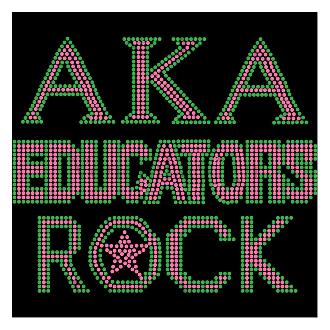Aka Educators Rock Svg,Alpha Kappa Alpha Sorority Bundles Sv | Inspire ...