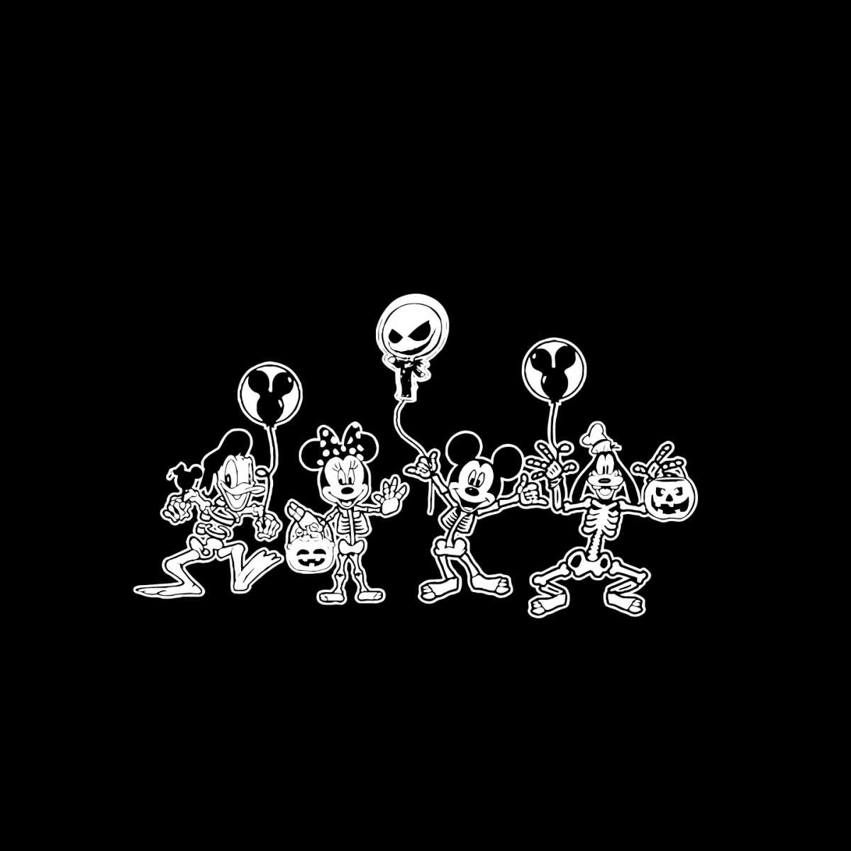 Mickey Skeleton Halloween Svg Happy Halloween Vector Svg, Ha - Inspire