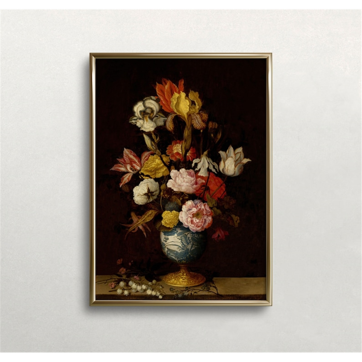 Moody Floral Art | Vintage Wall Art | Dark Academia Print | | Inspire ...