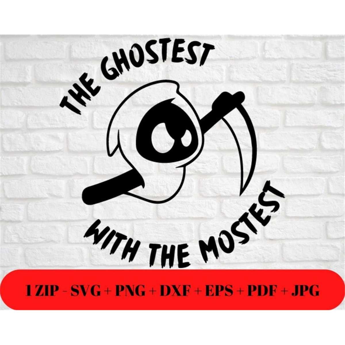 Cute Ghostest With The Mostest SVG PNG JPG | Funny Ghost dxf | Inspire ...