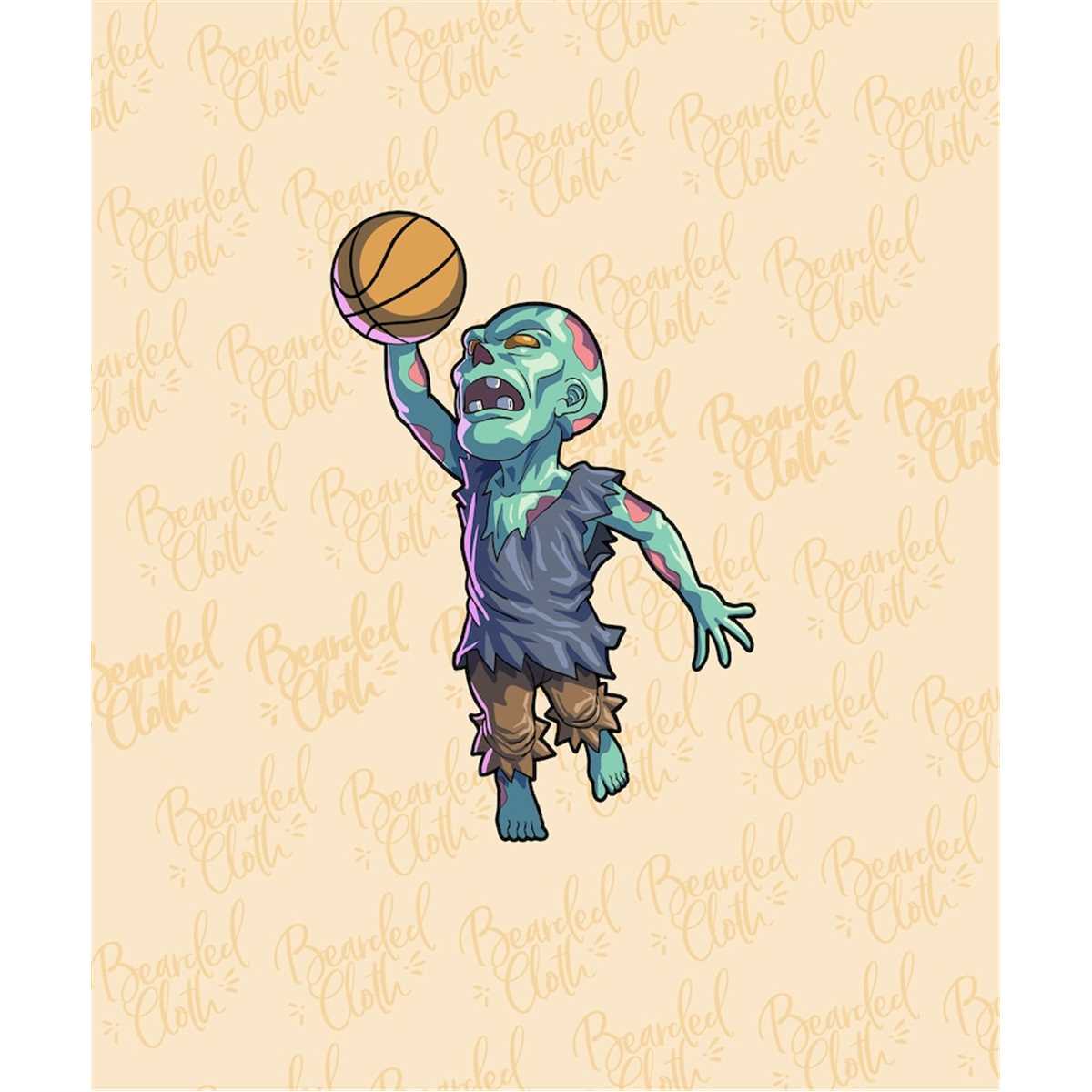 Basketball Zombie Halloween SVG Basketball Zombie PNG Zombie Inspire