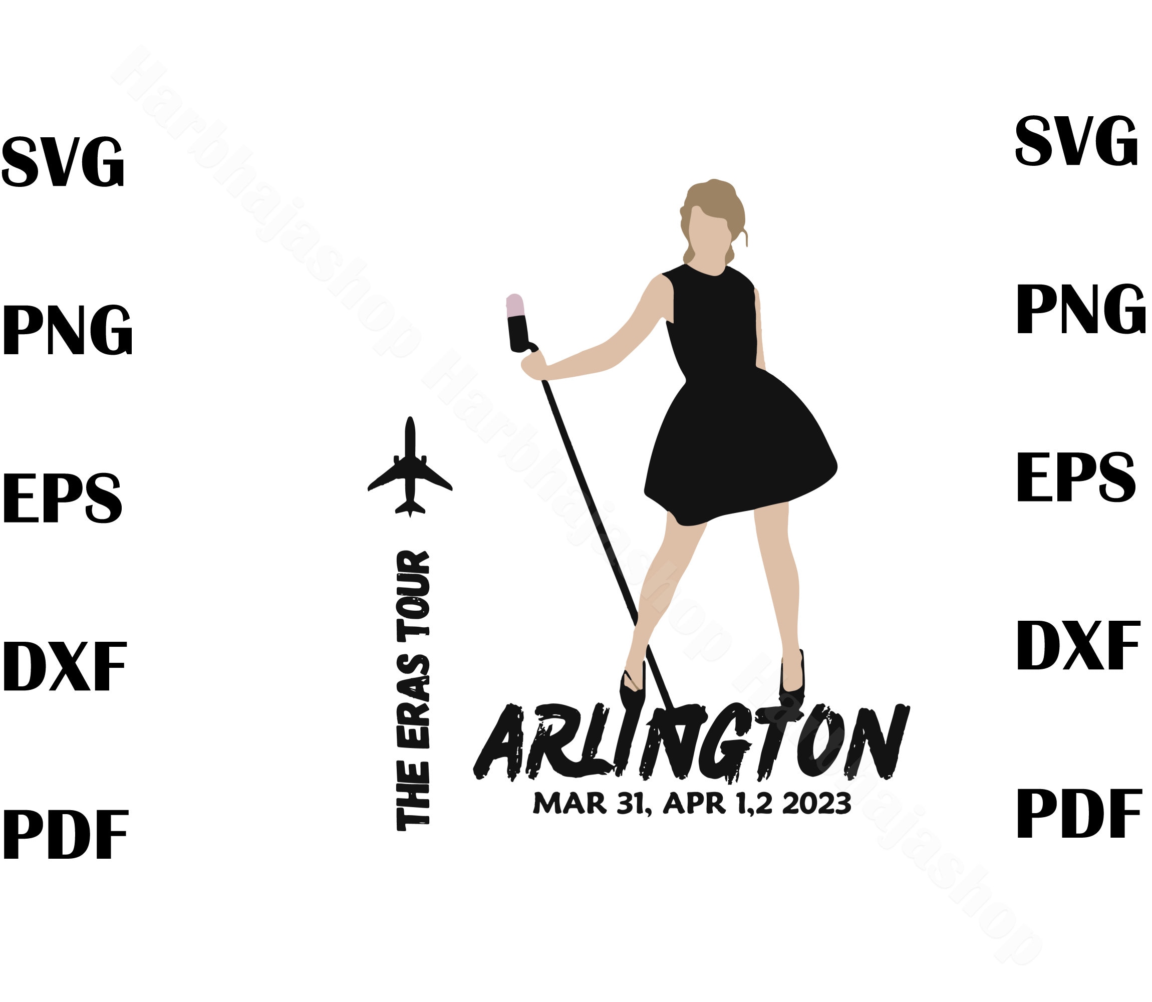 Taylor Swift The Eras Tour Arlington Concert SVG, arlington Inspire