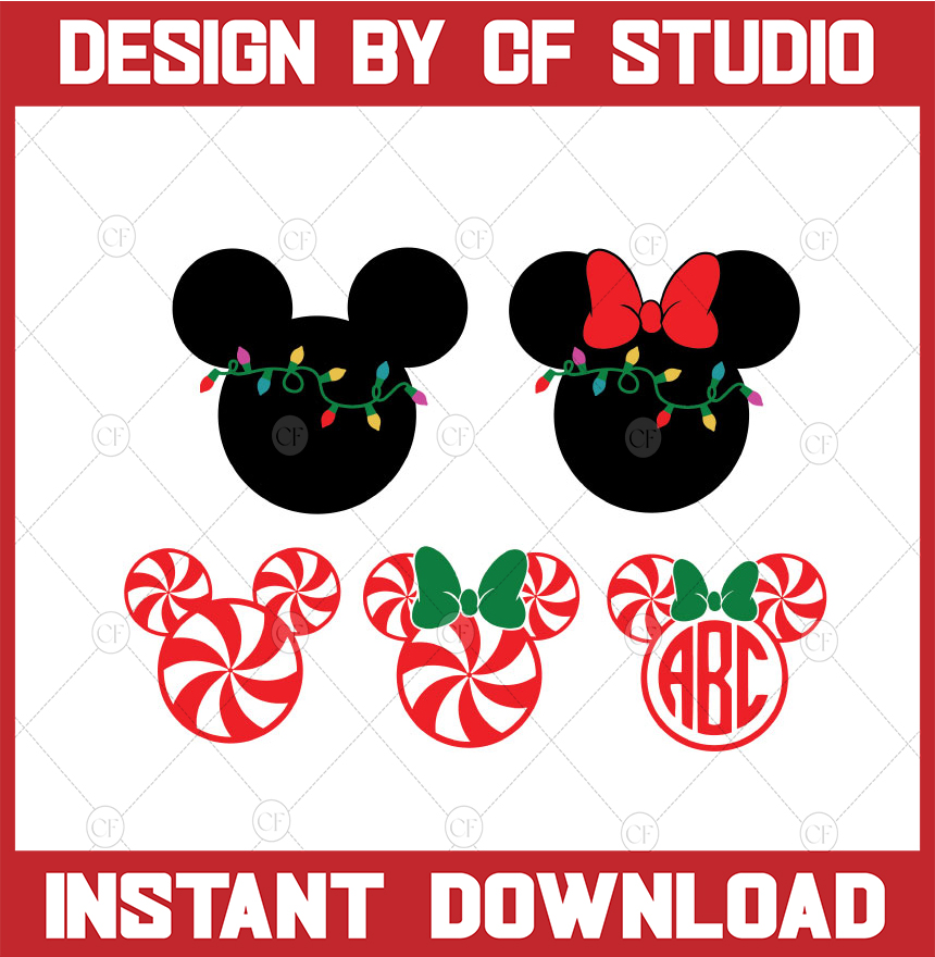 Disney Christmas SVG Bundle, Christmas Svg, Mickey Christmas - Inspire