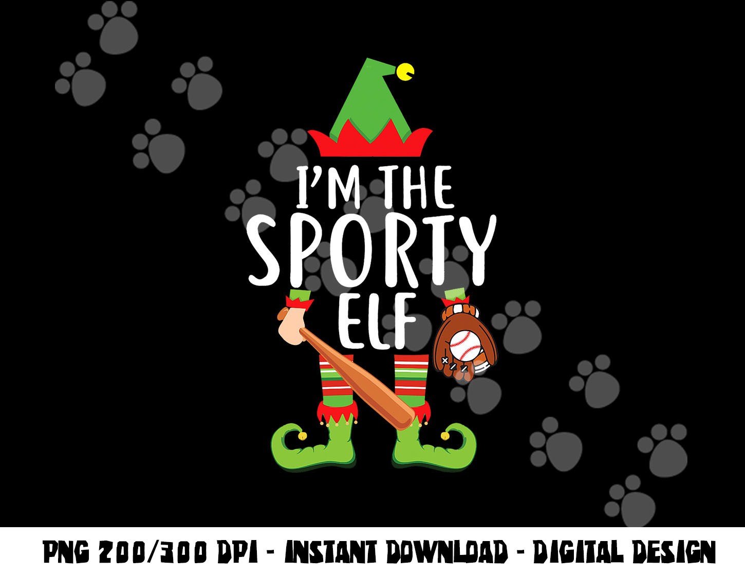 I m The Sporty Baseball Elf Matching Family Christmas Shirt | Inspire ...