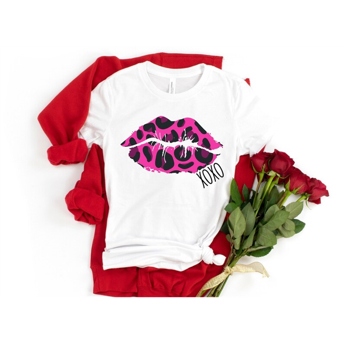 Leopard Lip Shirt, Valentines Day Shirt, Cheetah Lip,Valenti