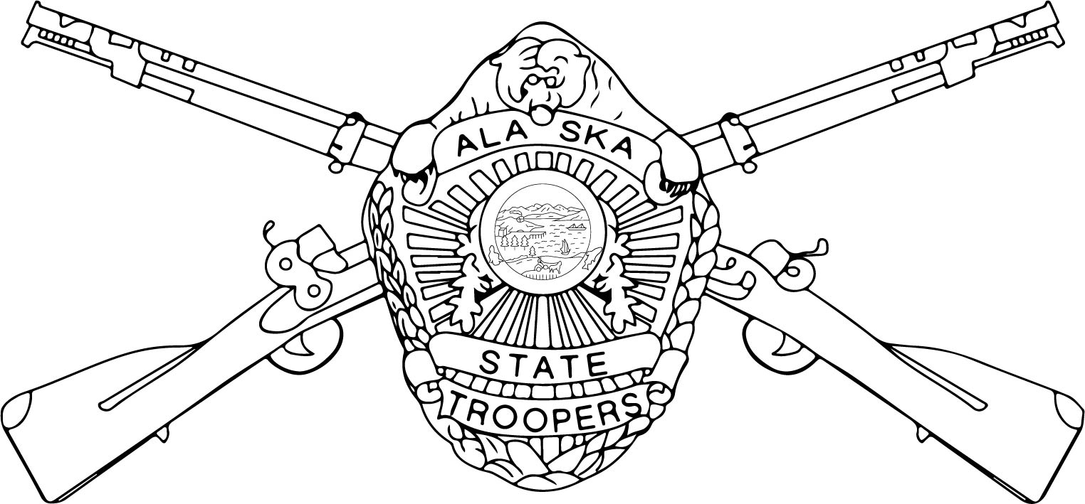 Alaska State Troopers Badge with Crossed Rifles vector file | Inspire ...