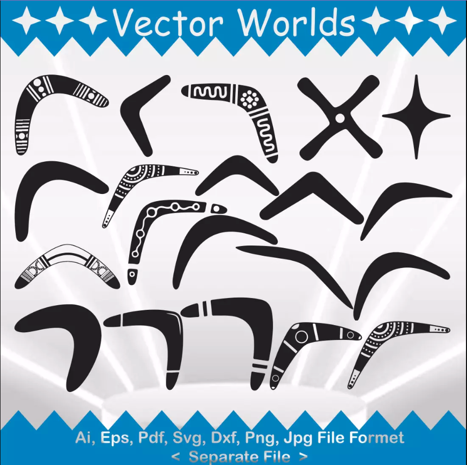 Boomerang svg, Boomerangs SVG, Boom, rang, SVG, ai, pdf, eps Inspire