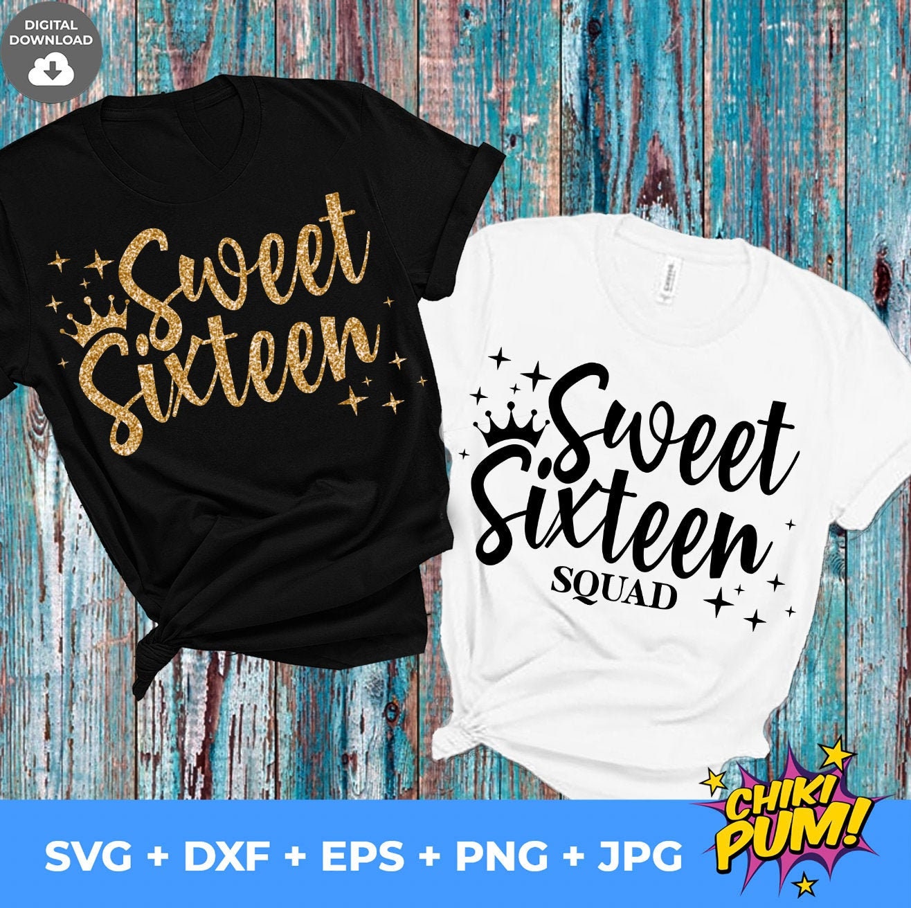 Sweet Sixteen SVG, Sweet Sixteen Squad SVG, Sweet 16 SVG, 16 | Inspire ...