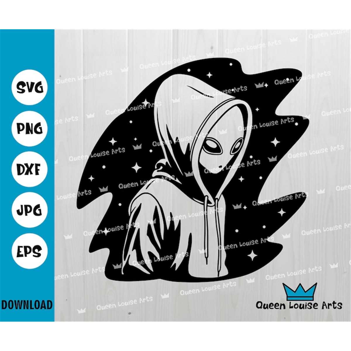 Alien SVG, Graphic Tattoo Space Monster SVG,Extraterrestrial - Inspire