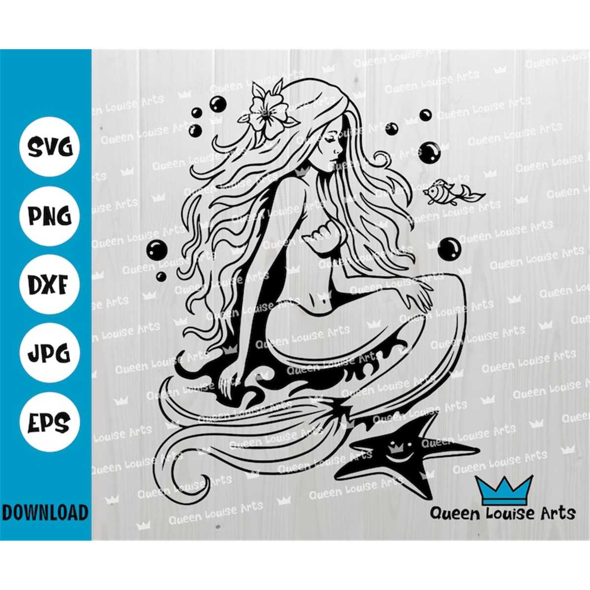 X Files Mermaid Mermaid SVG,Mermaid Cut File,Mermaid Clipart Stencil, Cricut | Inspire ...