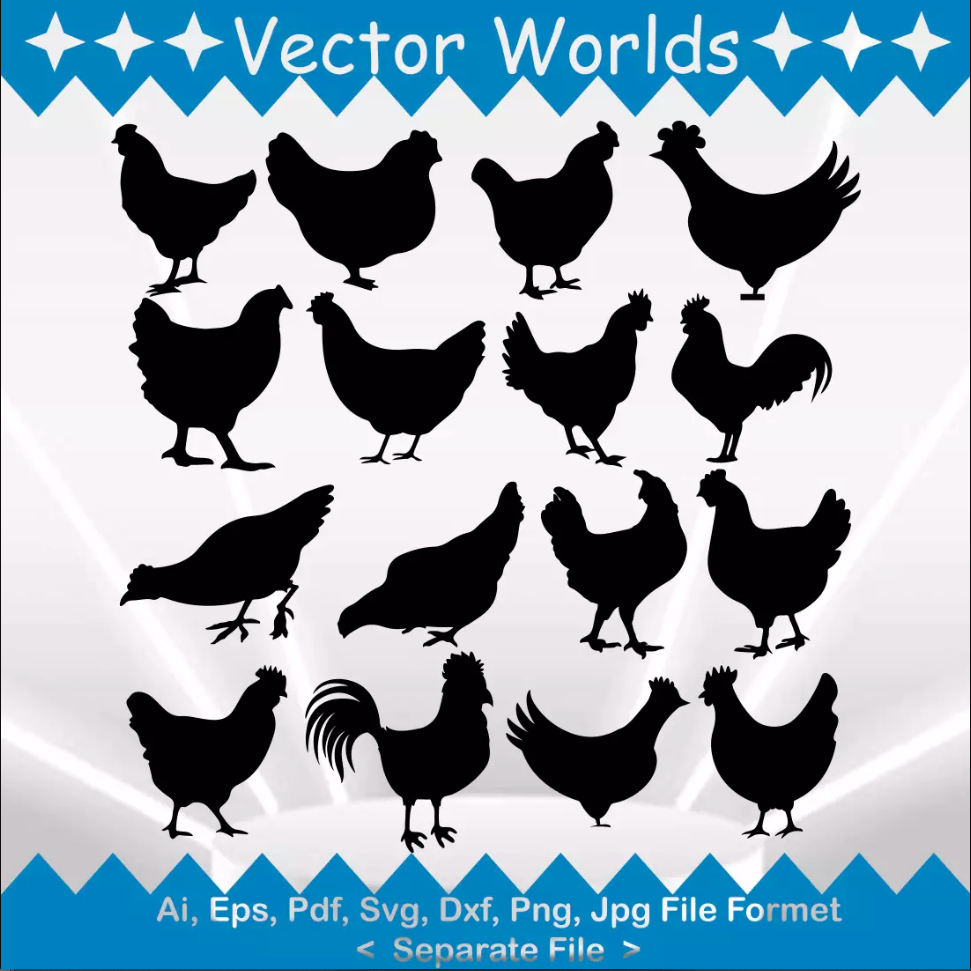 Chicken svg, Chickens svg, Animals, Animal, SVG, ai, pdf, ep - Inspire
