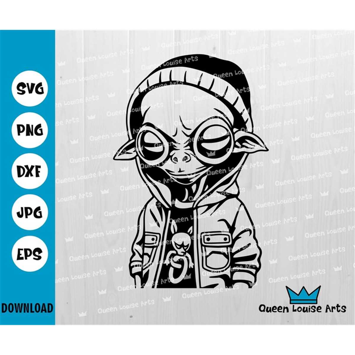 Alien SVG, Graphic cute cool alien Monster SVG,Extraterrestr - Inspire