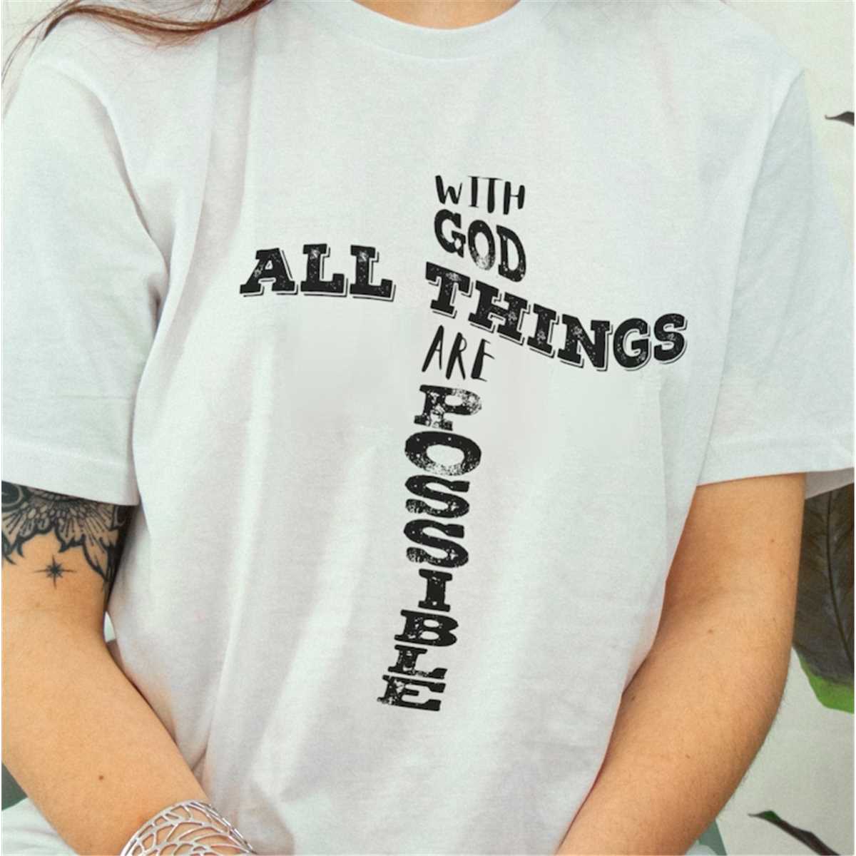 but with god all things are possible svg - Inspire Uplift