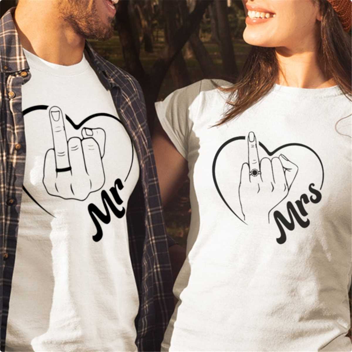 Mr and Mrs SVG, Wedding Finger SVG - Inspire Uplift